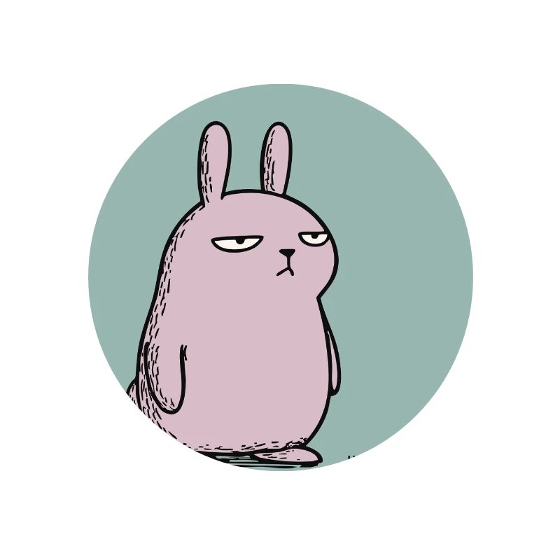 Frohe Ostern, schätze ich – Grumpy Bunny Easter Design