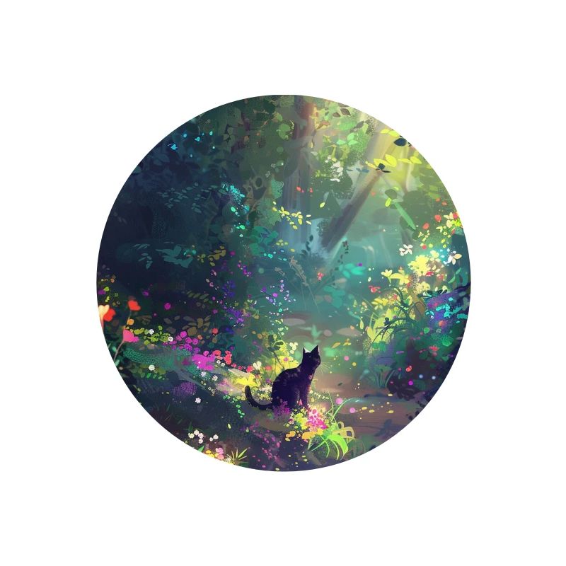 Sunlit Forest Cat
