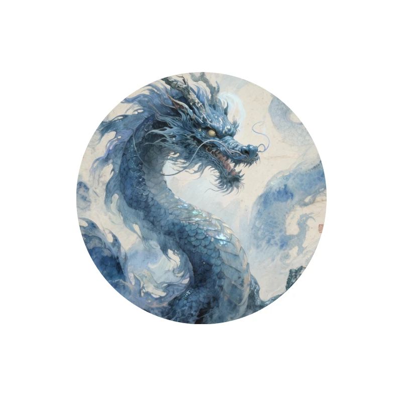 Die himmlische Apotheose: Blauer Drache – Unendlichkeit