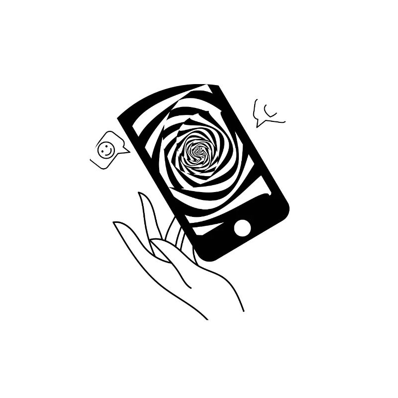 Doomscroll Brainrot Smartphone Tarot