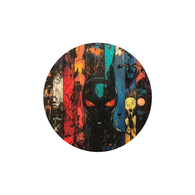 Farbige Schädel-Panel-Kunst