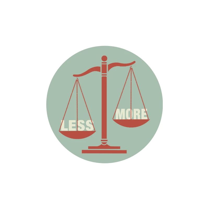Équilibre entre moins et plus