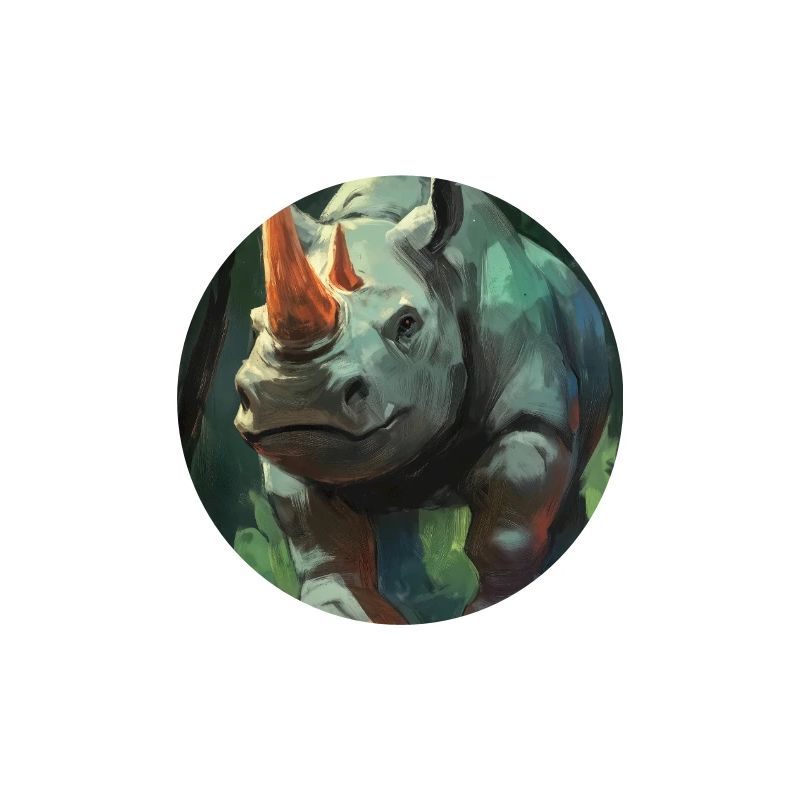Illustration eines Nashorns