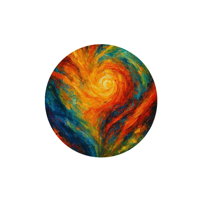 Chromatic Vortex Abstract Fire