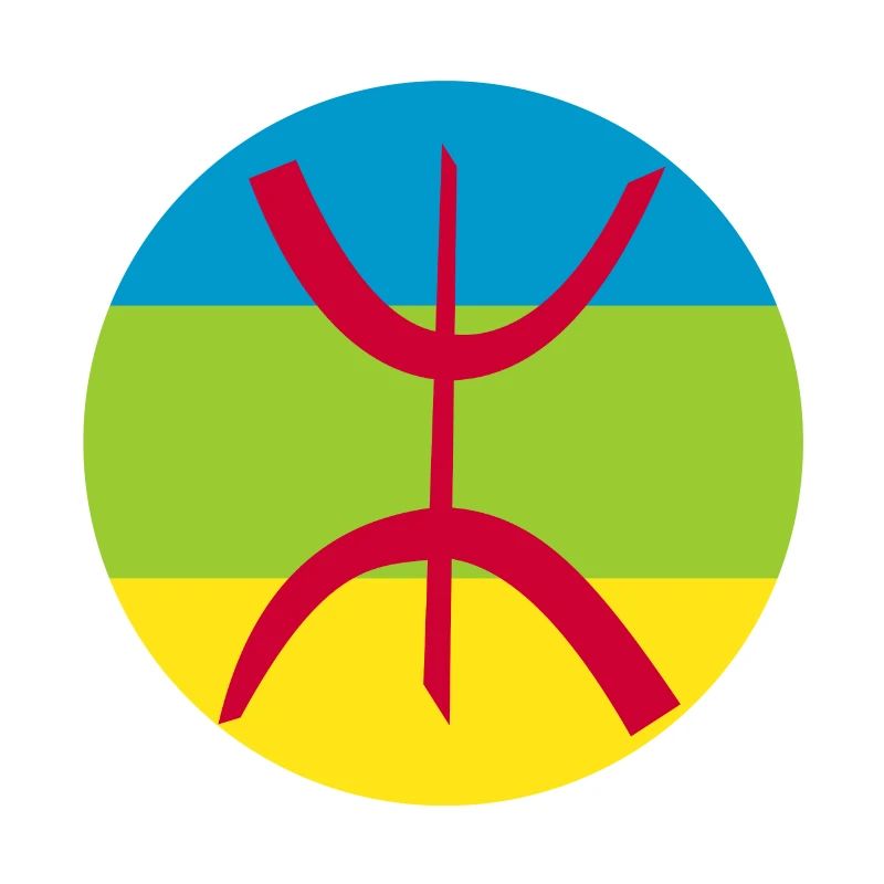 autocollant drapeau berbère réf amazigh