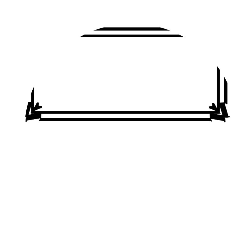 Rectangular frame with ornaments