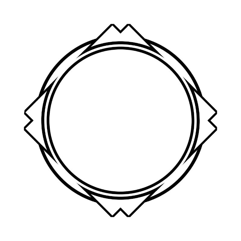 Cool frame in black with corners