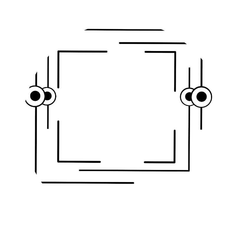 Black border Dash line Basic text