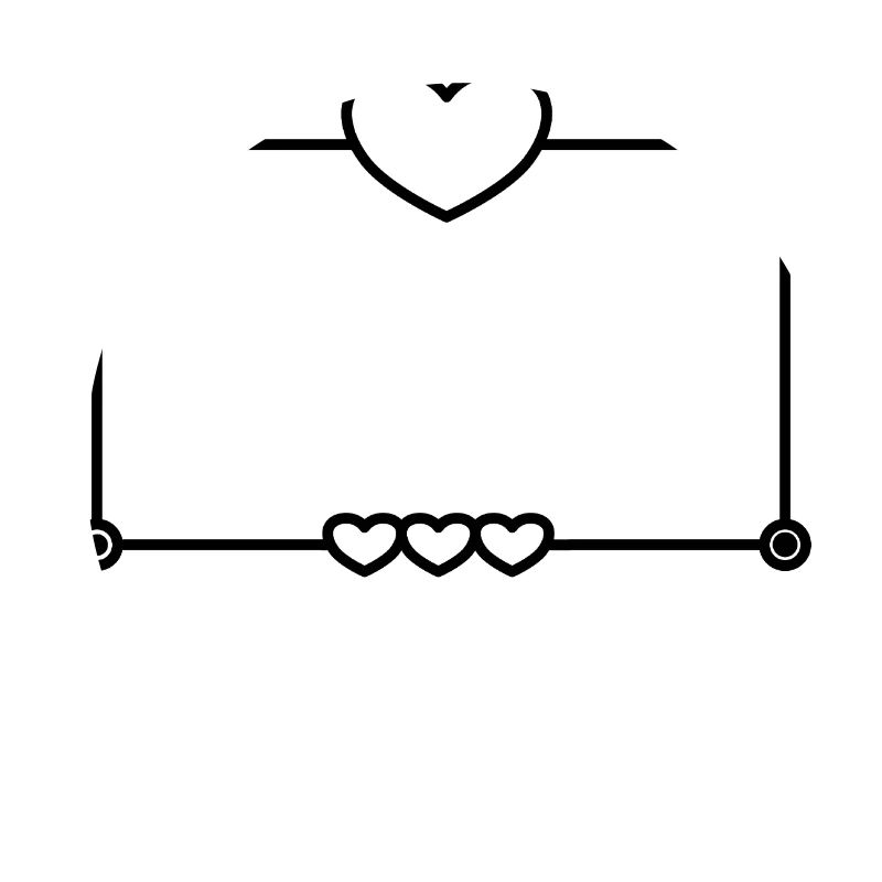 Heart Frame Rectangular Shape Background