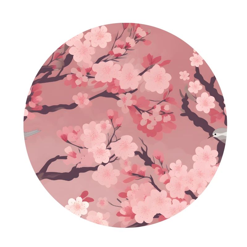 Hanami Cherry Blossom Tree Sakura Japan Pattern