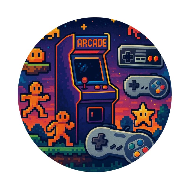 Conception de jeu d’arcade Pixel rétro