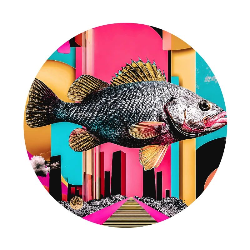 Poisson flottant, collage créatif