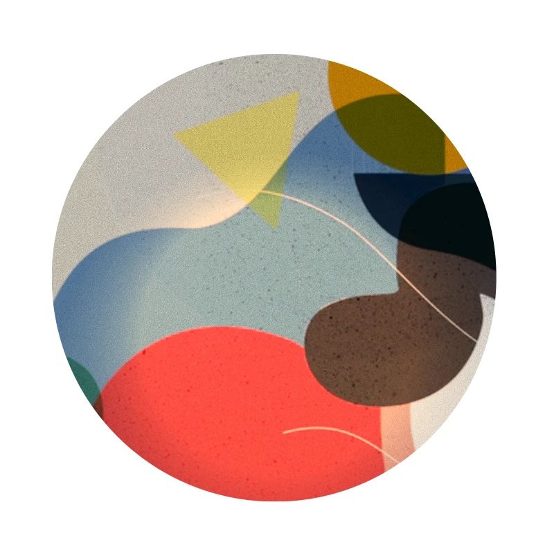 Composition de formes de couleurs abstraites