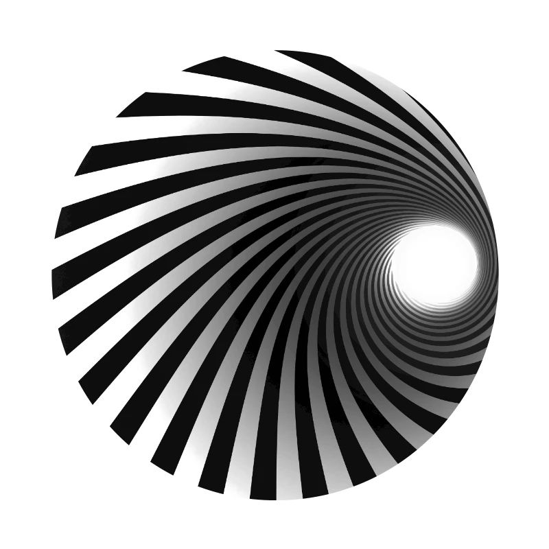 Black White Spiral Vortex