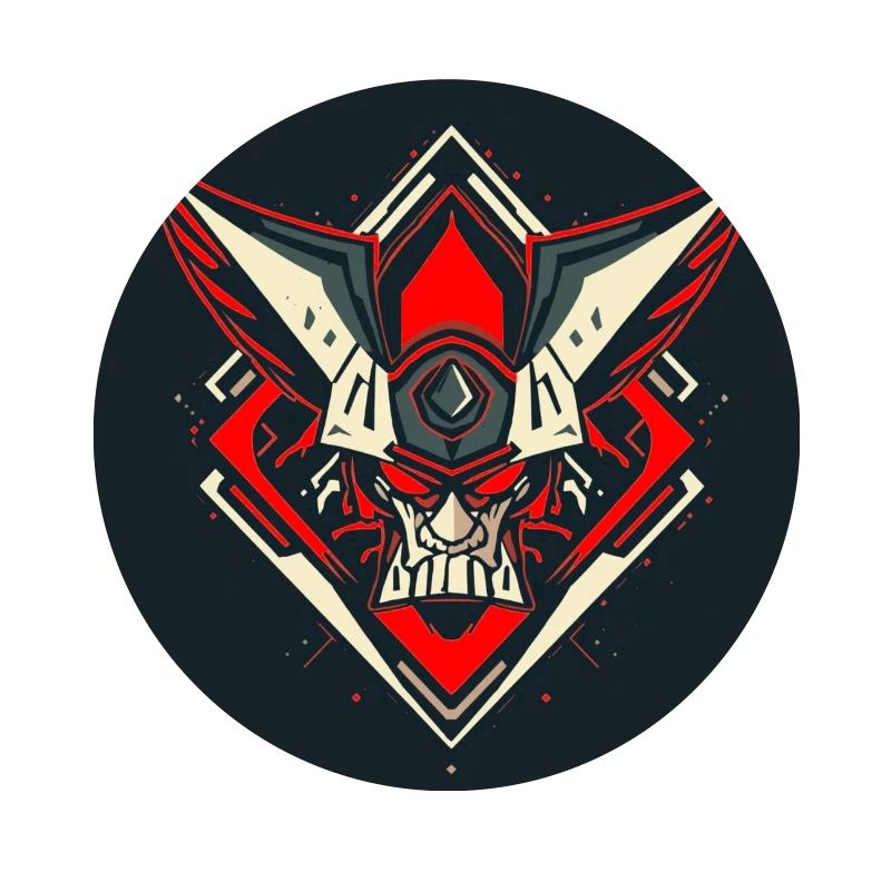 Schädel Warrior Emblem