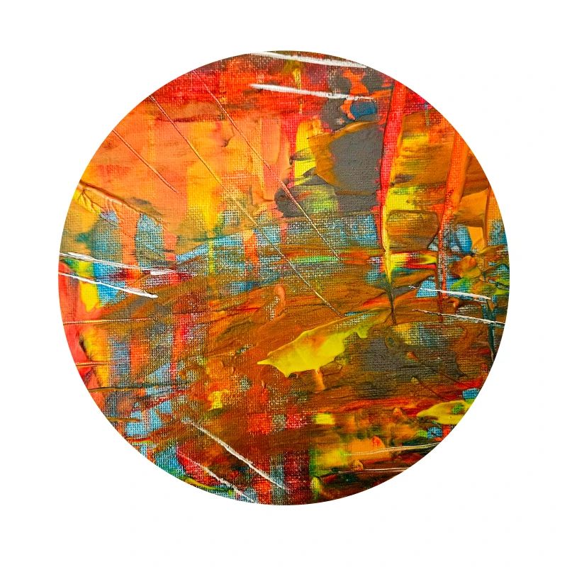 Fire-colored abstract image