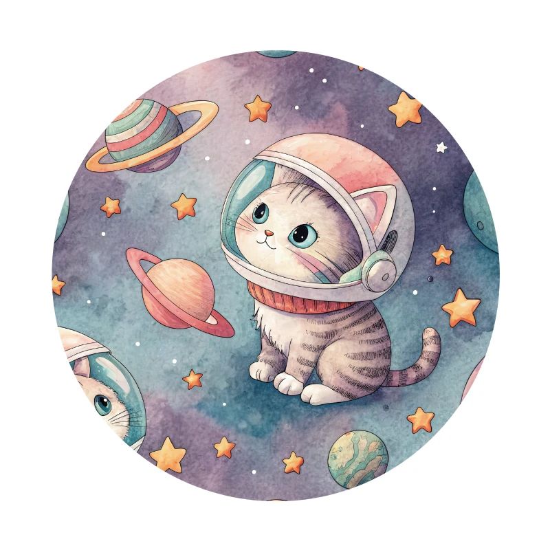 Kosmisches Kätzchen im Orbit