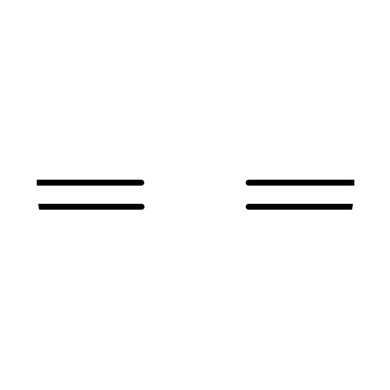 Deux doubles lignes