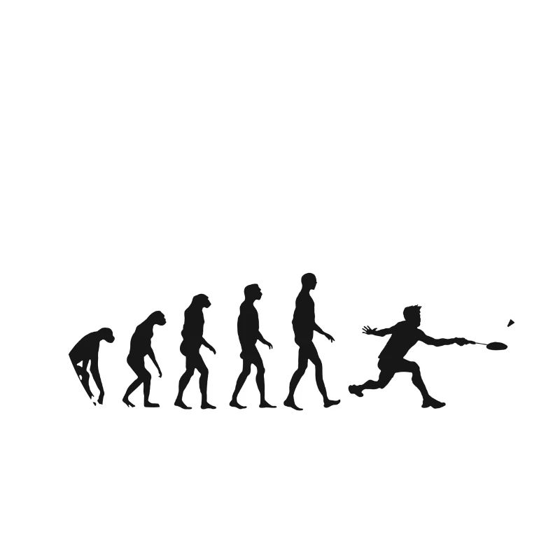 Federball Evolution Badminton Entwicklung Geschenk