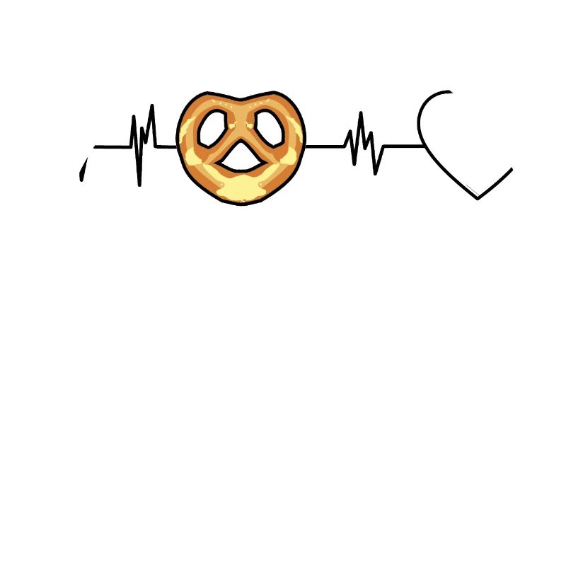 Herz EKG Brezel Herzfrequenz Brezel