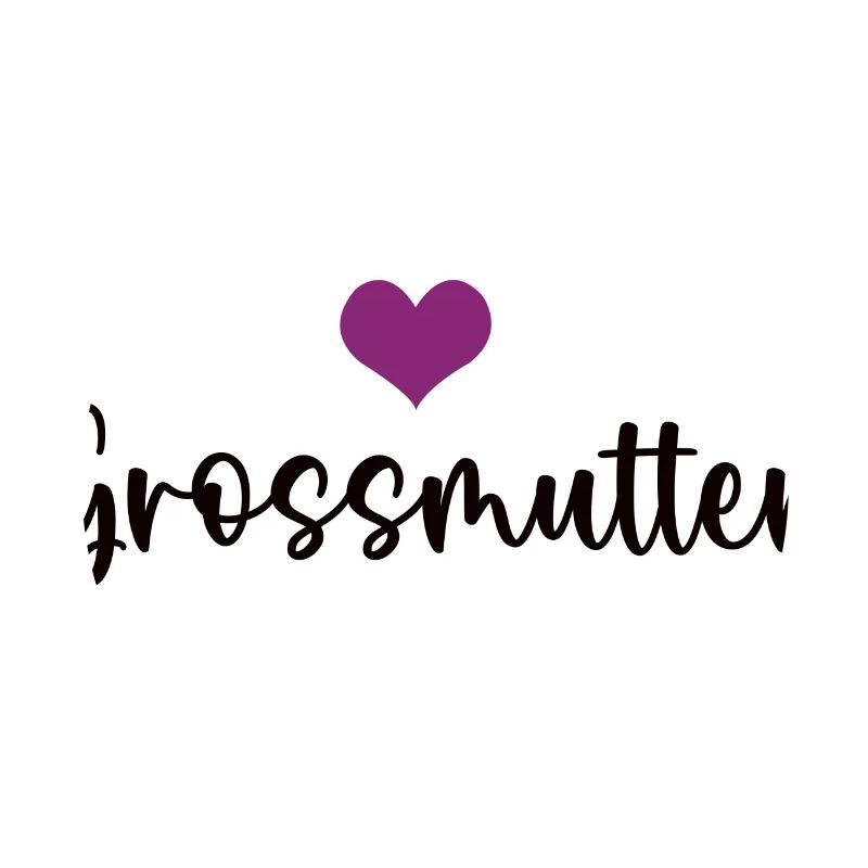 Grossmutter Herz Großmutter Oma Grossmama Omi