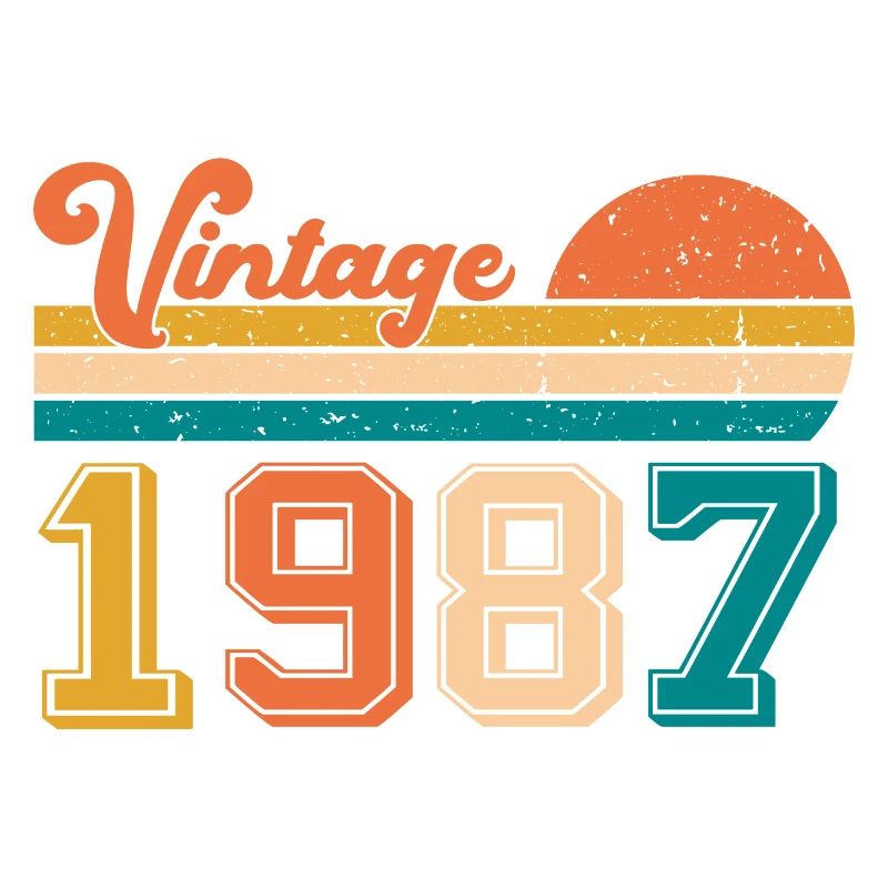1987 Vintage tea, Bday tea. Retro style