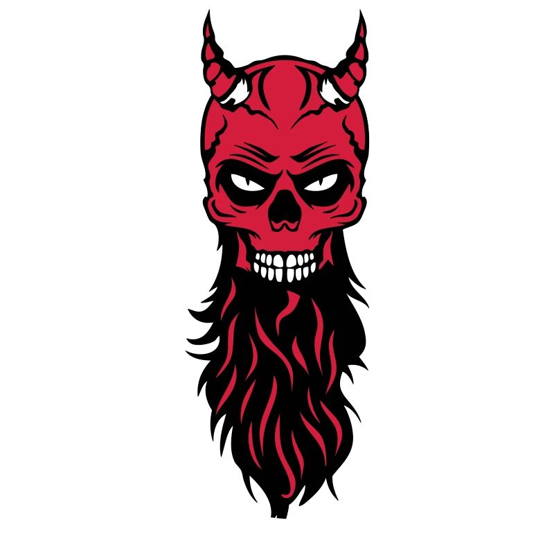 dead head hipster devil bearded beard fantasy luc