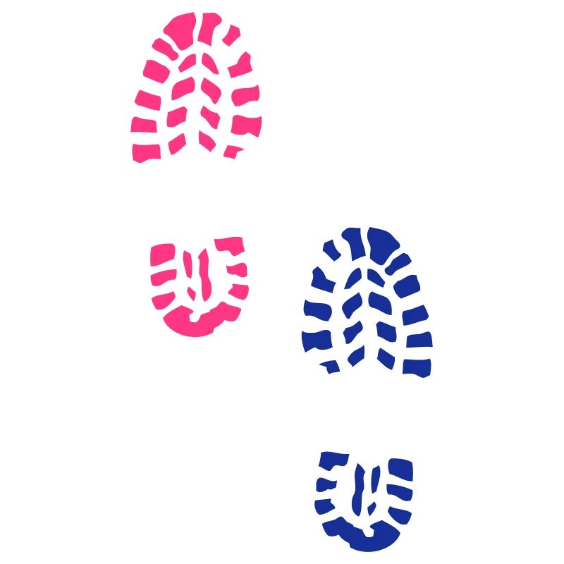trace pas chaussure 232