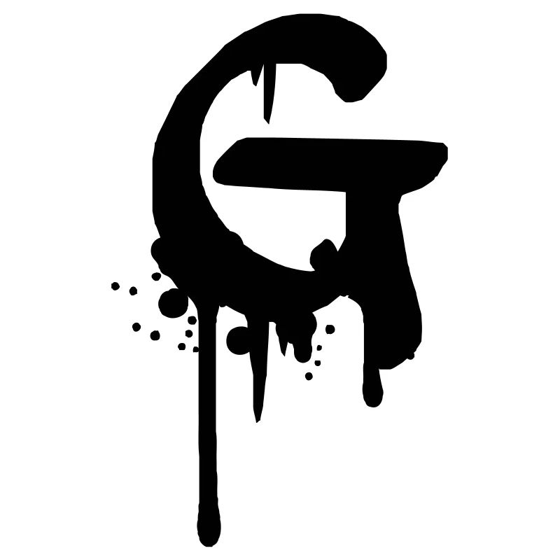 Graffiti G tombe Farbklex spray