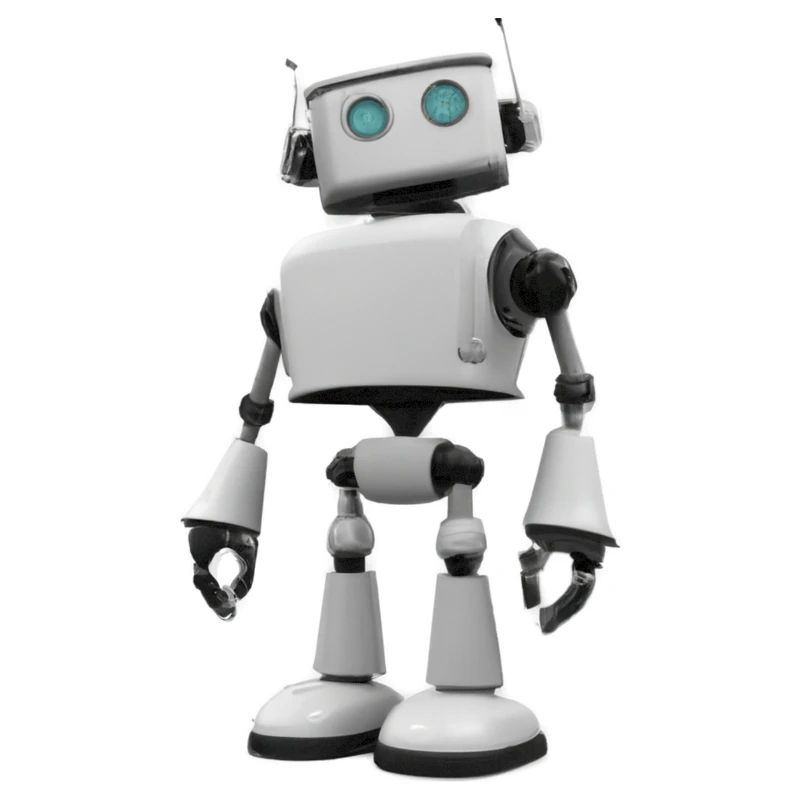 3D robot in white
