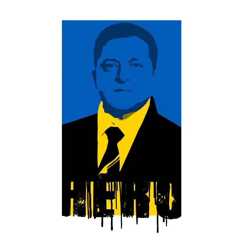 hero,Ukraine,Zelinsky,Zelenskyi,graffiti,flag