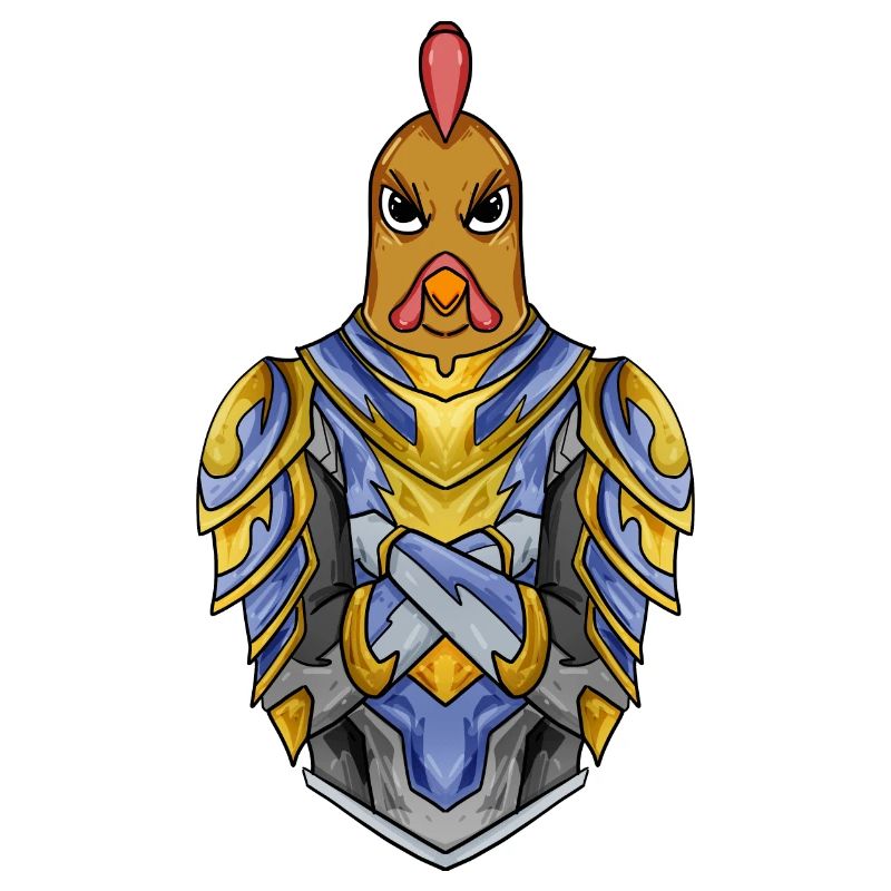 Knight Chicken with Armor Crusader