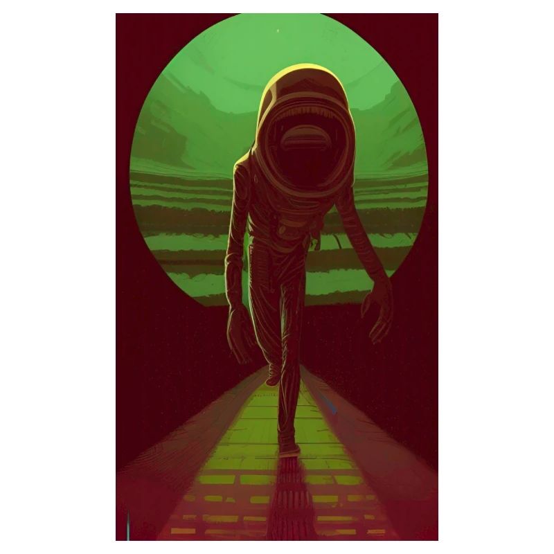 Creepy Horror Comic Alien sur une planète étrange terre