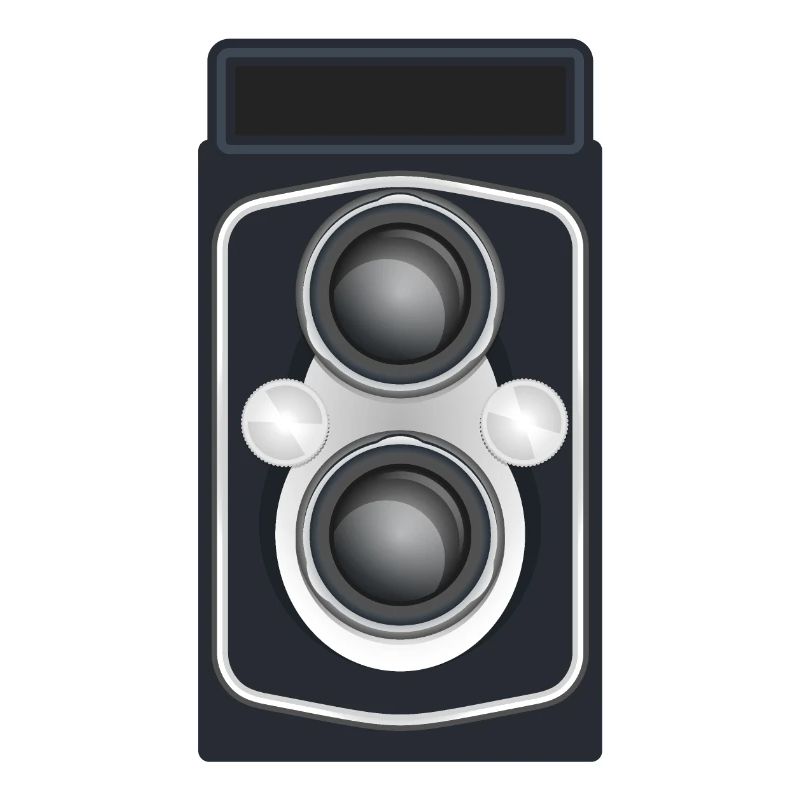 Caméra reflex à double objectif propre