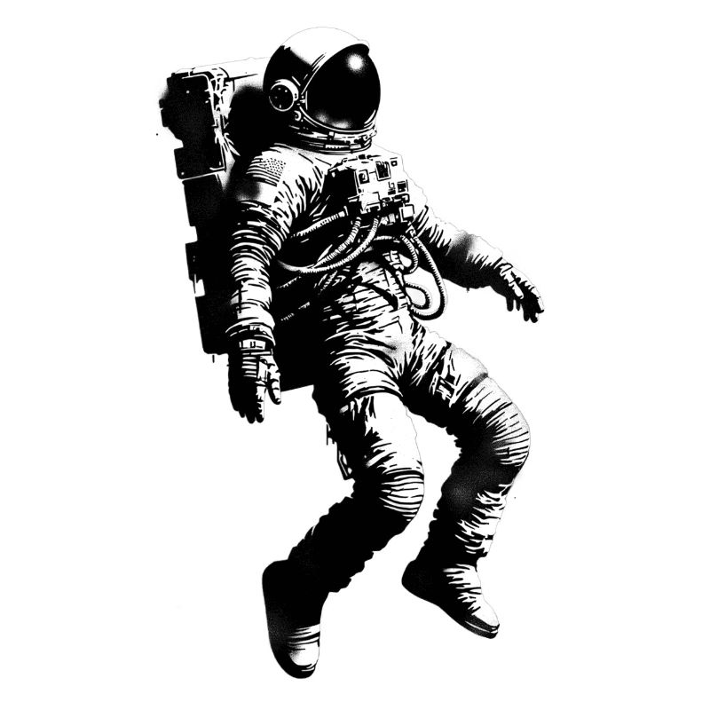 Personalize free-floating astronaut