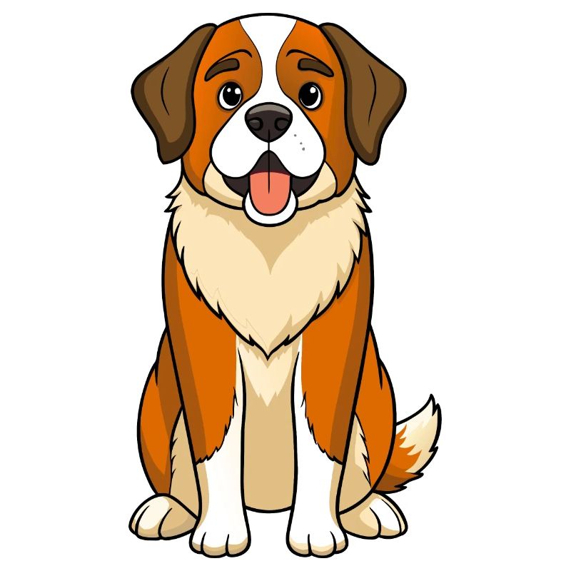 Expression douce Saint Bernard