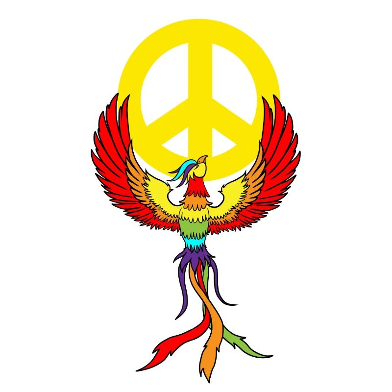 Phönix Peace Peacesymbol Frieden Phönixe Friede