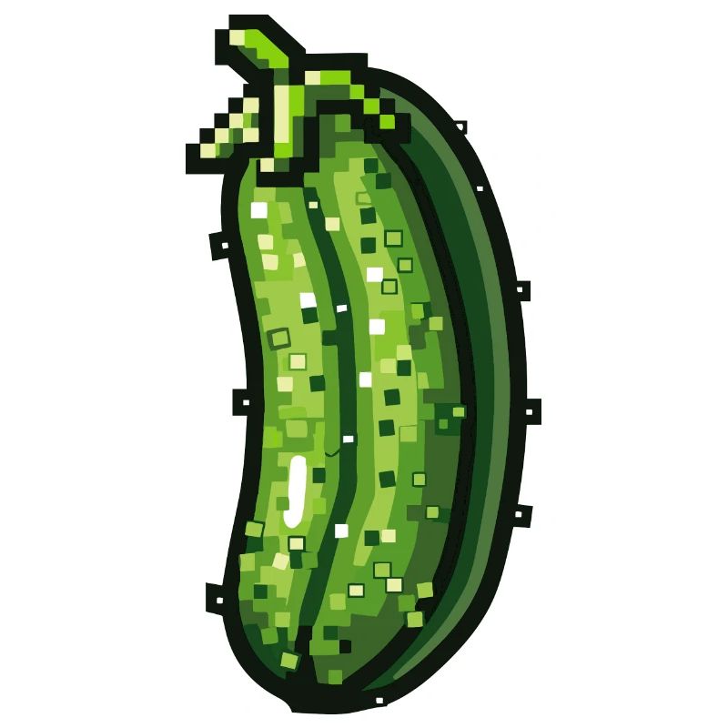 Icône pixel de concombre