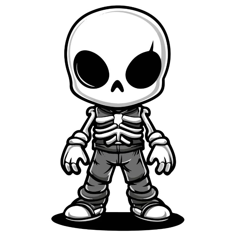 Skelett Comic Halloween