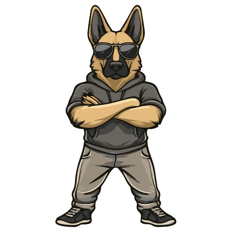 German Shepherd Comic
