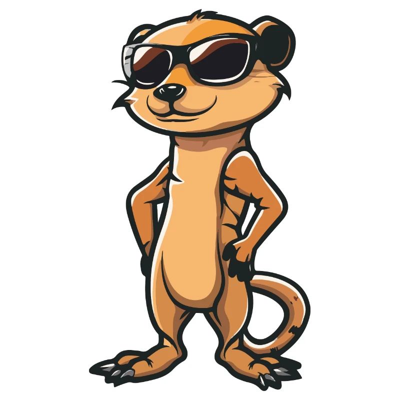 Suricate Bande Dessinée Cool