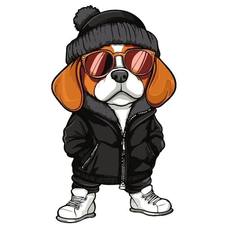 Beagle Dog Cool Comic