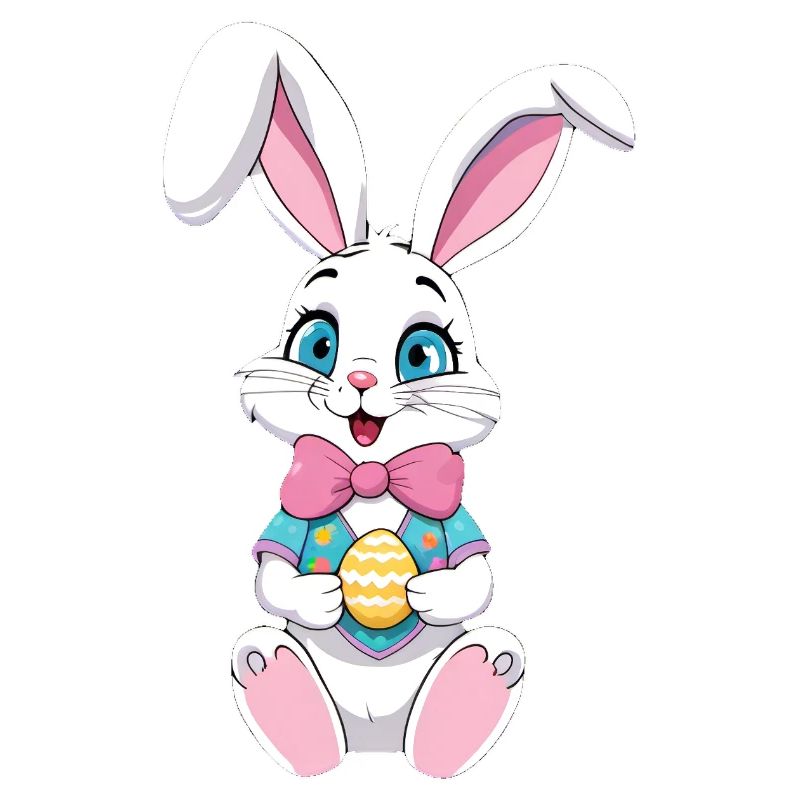 Easter bunny with Easter eggs