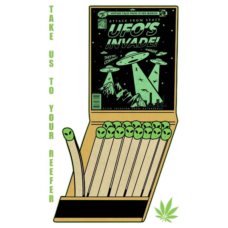 OVNI Invasion Vintage Affiche Design