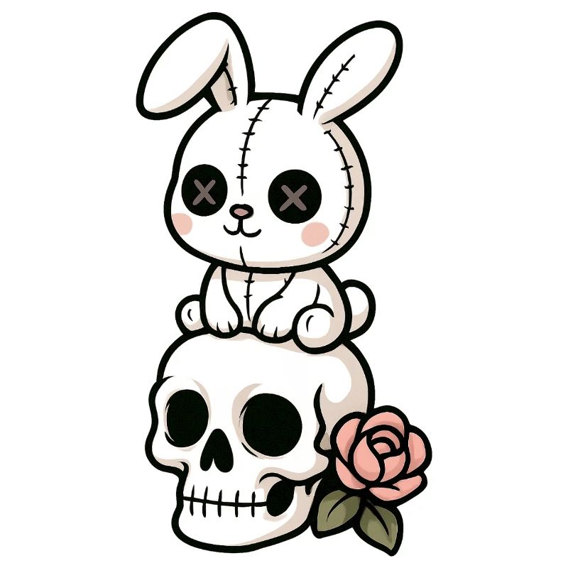 Goth Bunny Horror Rabbit Gothic Creepy Creepy