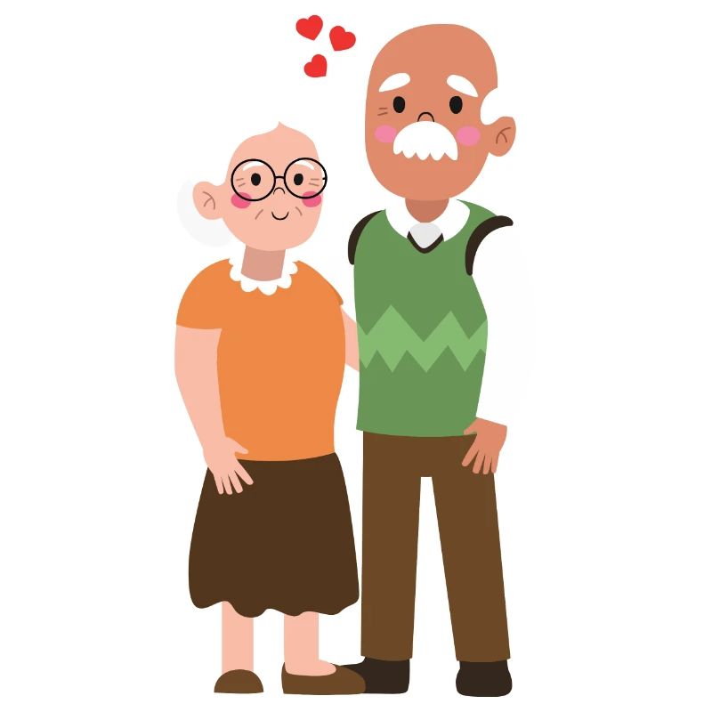 Älteres Ehepaar Oma und Opa
