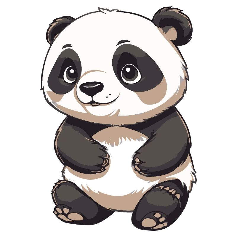 Panda mignon - Conception d’animaux