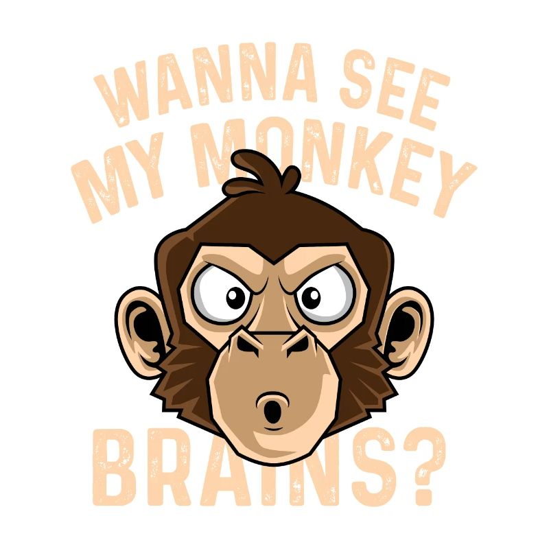 Monkey brains? Funny Worker Gift