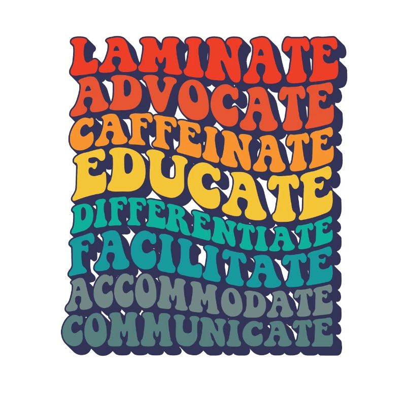 SPED Teacher Laminate Collaborate Autism