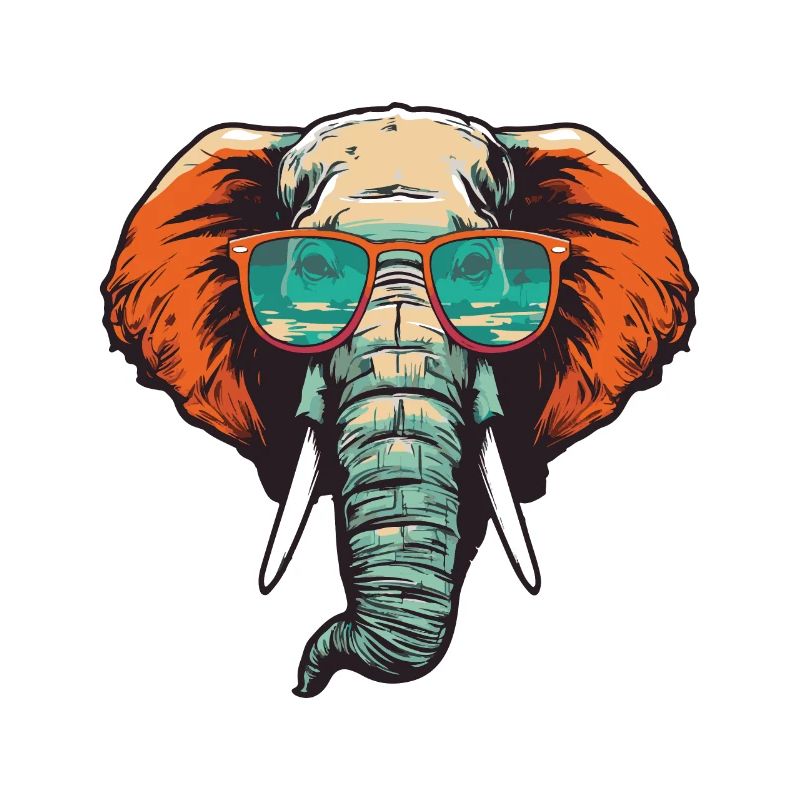 Elefant Kopf Cool